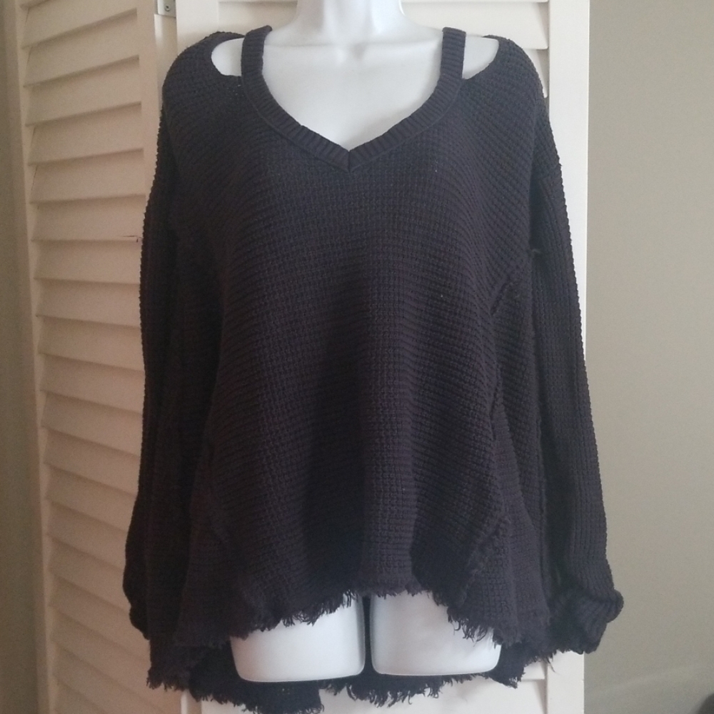 Free People "Moonshine" V-neck Sweater